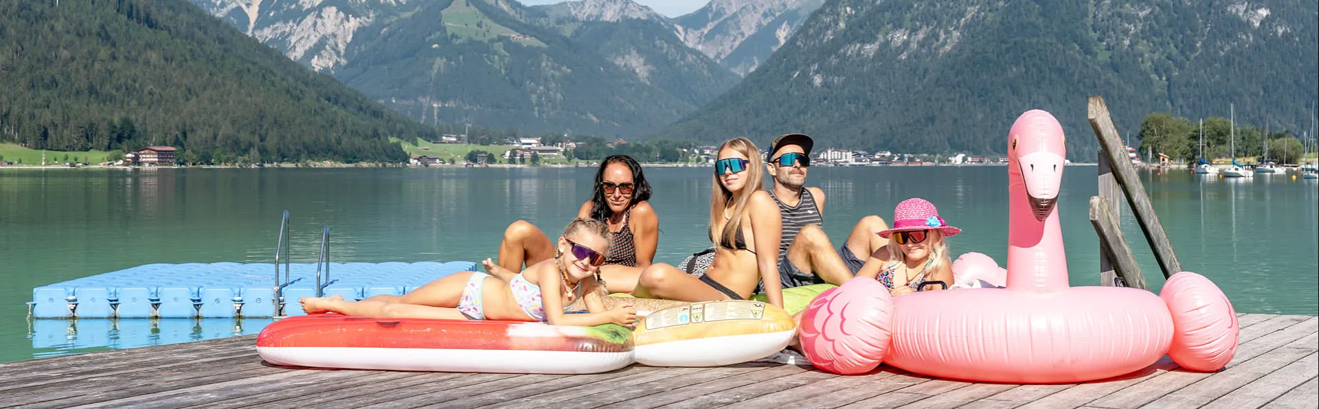 Familie in SEE-Bad
